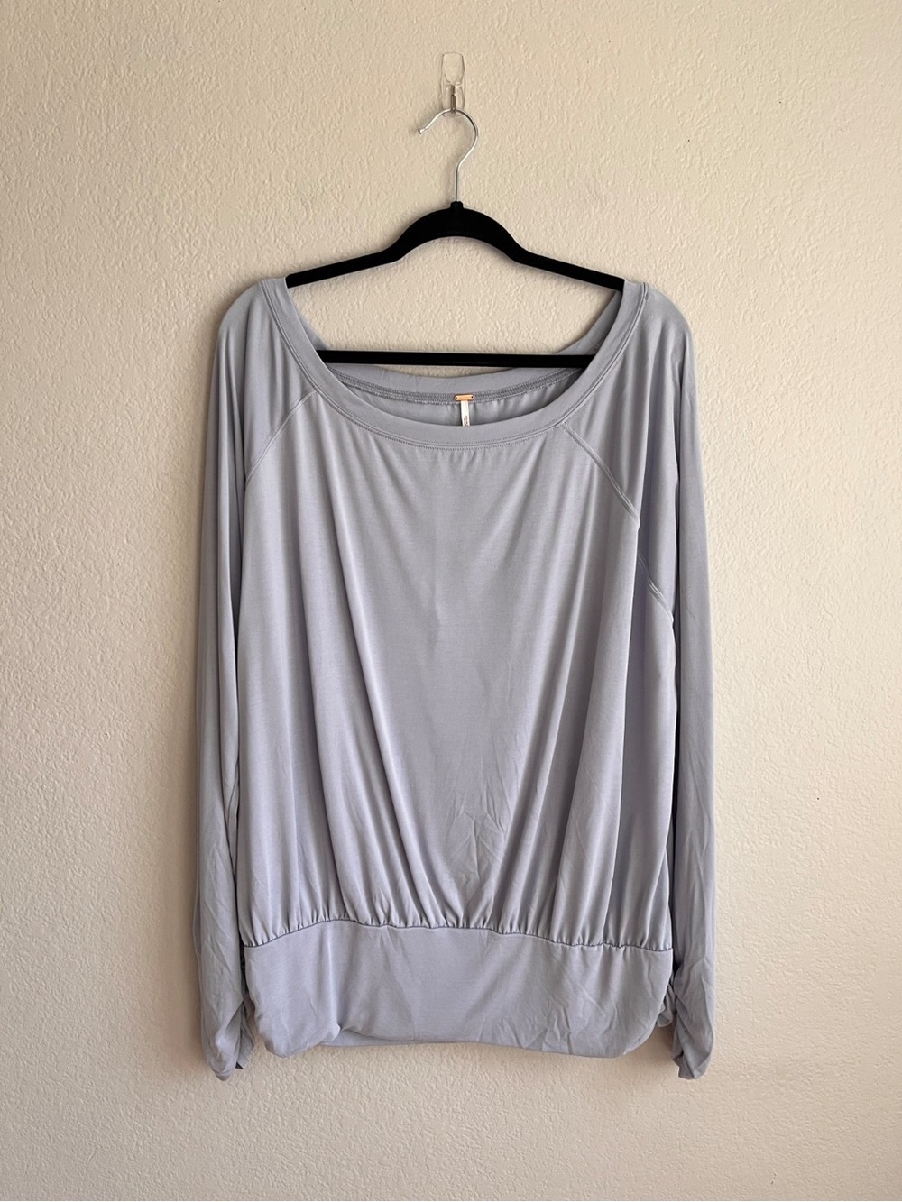 Free People Gwen Long Sleeve Top in Grey Dawn